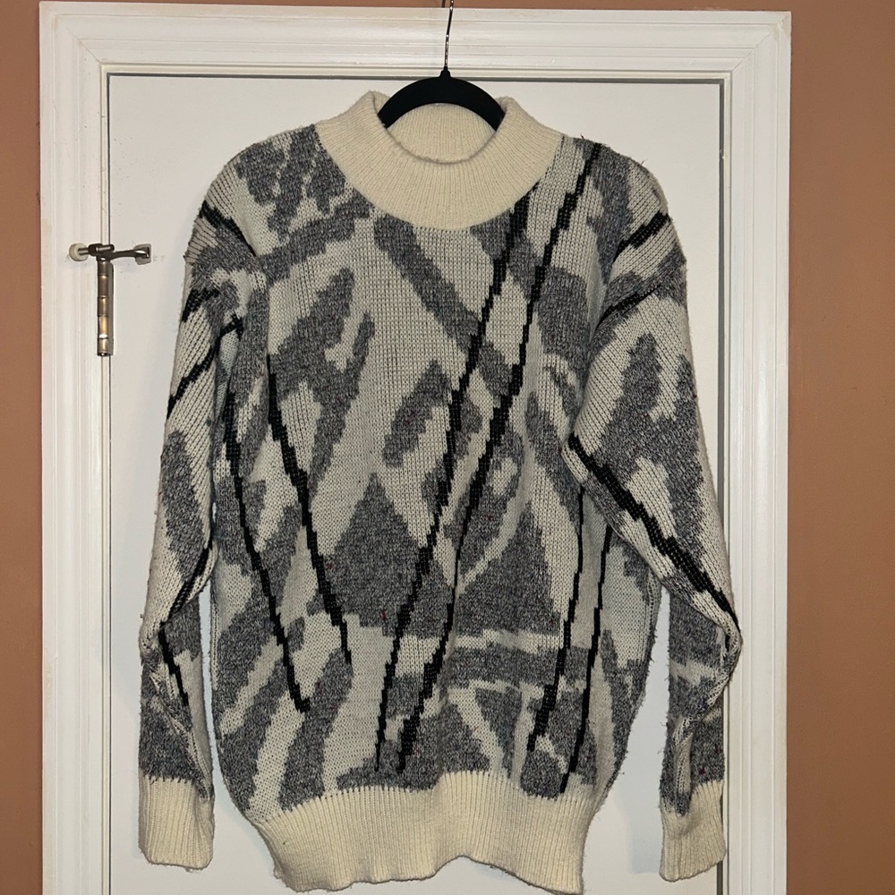 Vintage Le Tigre Abstract Patterned Sweater